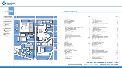 University Of Alberta Hospital Map Level 1 | DelbertLavina