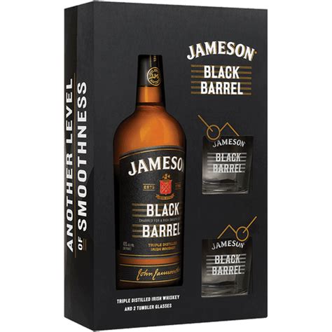 Jameson Black Barrel with Glasses Gift | Total Wine & More