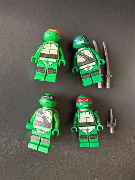 Lego TMNT Minifigures (Set of 4), Hobbies & Toys, Toys & Games on Carousell