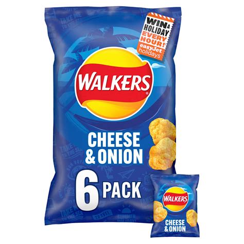 Walkers Cheese & Onion Multipack Crisps 6 x 25g | Multipack Crisps | Iceland Foods