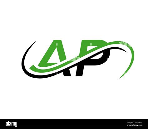 Initial AP Logo Design. AP Letter Linked Business Logo. AP logo Design for Financial ...