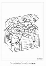 Chest Coloring Pages sketch template