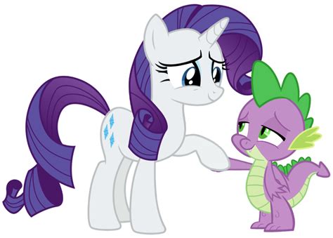 Spike and Rarity Vector 3 by GeorgeGarza01 on DeviantArt