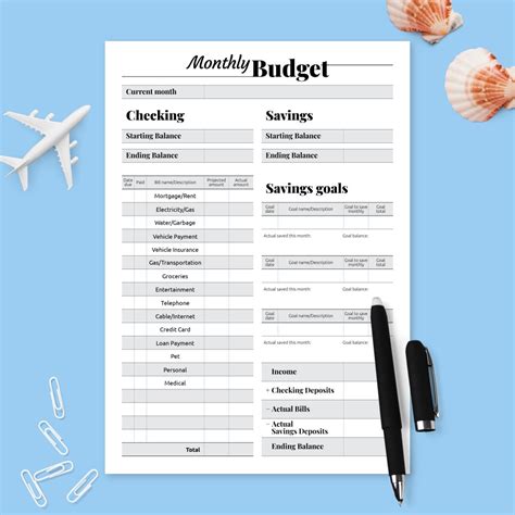 Personal Budget Monthly Plan Template Printable PDF | ubicaciondepersonas.cdmx.gob.mx