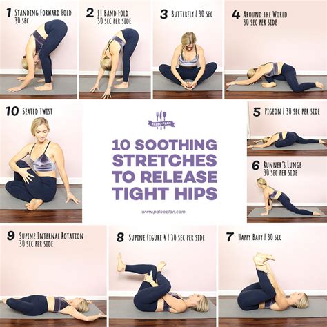 10 Soothing Stretches to Release Tight Hips | Fitness