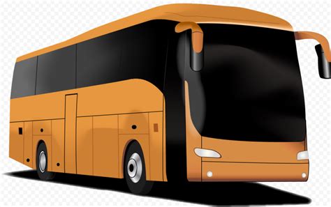 Orange bus illustration | Citypng