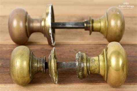 Victorian brass door knobs