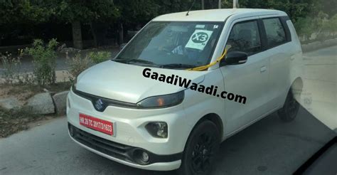 Maruti Suzuki WagonR EV spotted on test