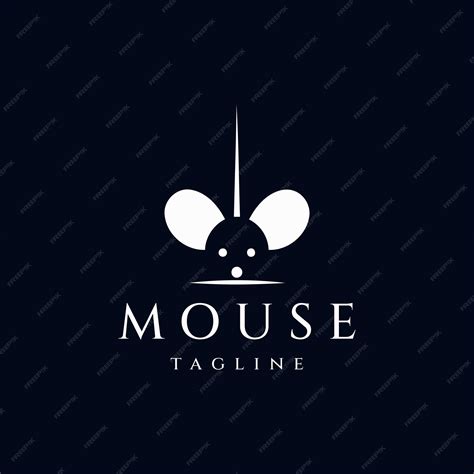 Premium Vector | Mouse logo design icon vector