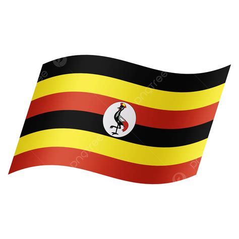 Uganda National Flag Simple Transparent Design, Country Flag, Nation ...