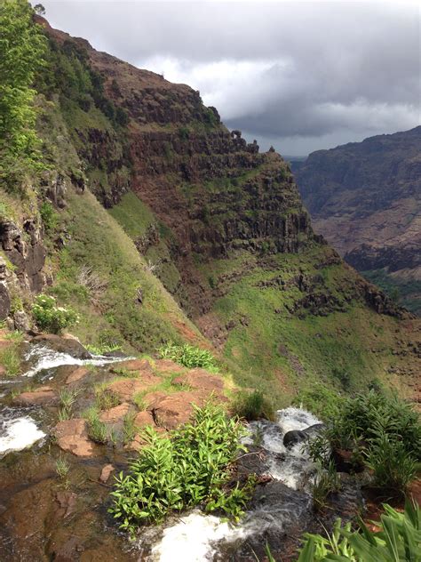 Waterfall in Waimea Canyon, Kauai | Hawaii travel, Waimea canyon, Kauai