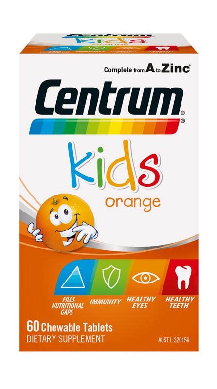 Centrum Orange Chewable Multivitamins For Kids | Centrum NZ