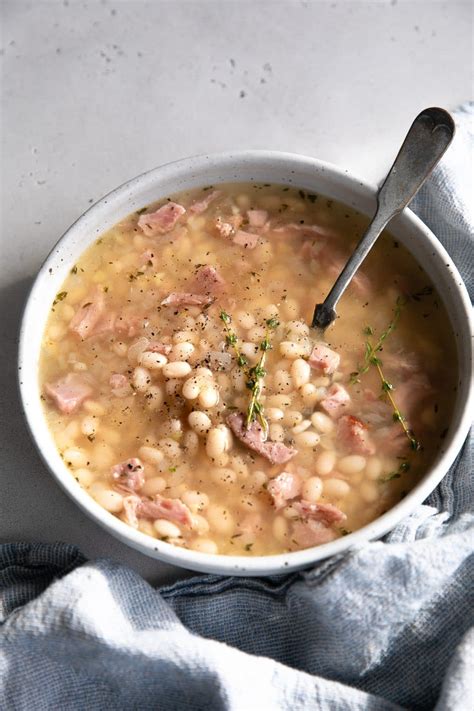 Navy Bean Soup with Ham - The Forked Spoon