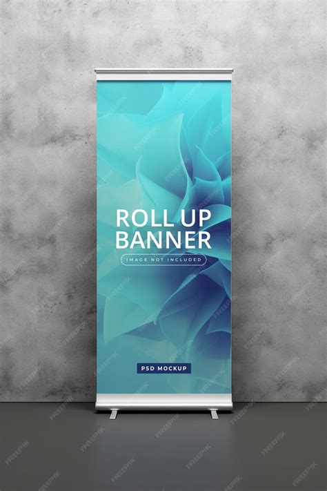 Premium PSD | Roll up banner mockup