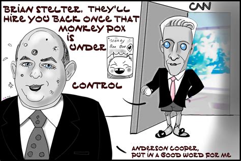 Brian Stelter fired from CNN Monkeypox Political Cartoon NFT ...