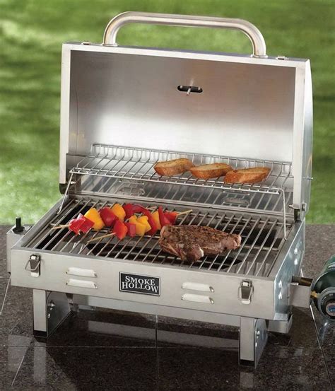 Propane Portable Stainless Steel Tabletop Gas Grill Tailgate Camping Tabletop | Propane gas ...