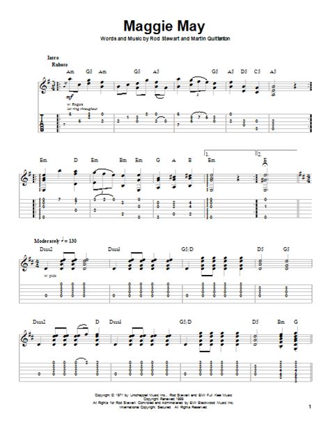 Maggie May by Rod Stewart - Guitar Tab Play-Along - Guitar Instructor