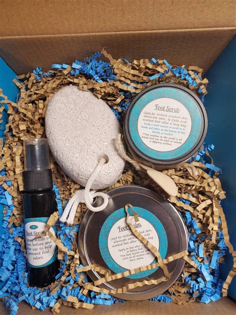 Spa Package Foot Care Shoe Spray Foot Balm Scrub | Etsy