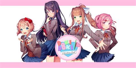 Doki doki literature club logo japanese - rainbowmilo