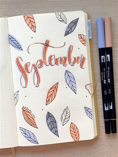 September Bullet Journal Themes - Wellella - A Blog About Bullet Journaling