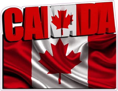 Canadian Flag Decal X Large 15 inch, Decals & Bumper Stickers - Amazon ...