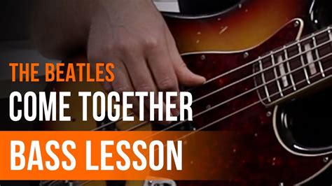 The Beatles - 'Come Together' Full Song Tutorial for Bass - YouTube