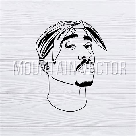 2PAC SVG no veo cambios SVG Tupac Tupac Shakur silueta SVG - Etsy México