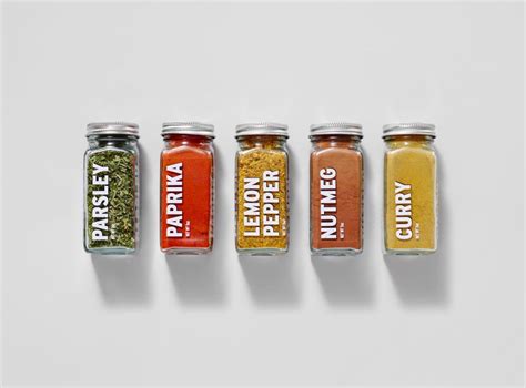 Spice jars | Spices packaging, Bottle design packaging, Spice labels