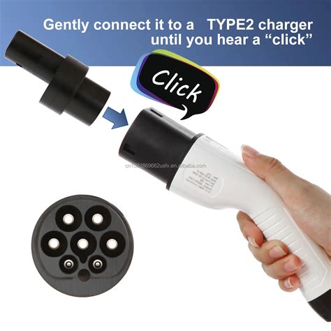 Ev Charger Type 2 To Tesla Electric Car Charging Adapter Type 2 Dc ...