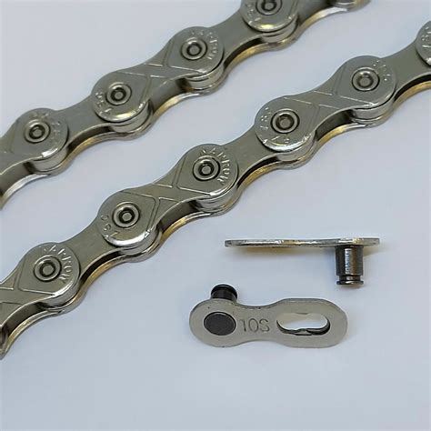 ETC 10 Speed Bicycle Chain – 116 Links – Silver – MTB Hybrid Tour Mountain Bike – Hopkinson Cycles