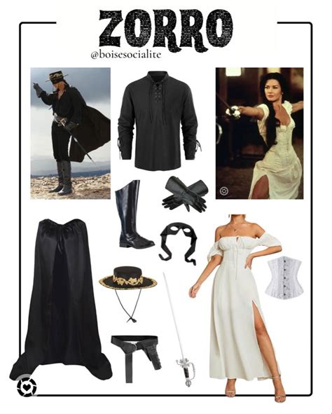 The mask do Zorro couples Halloween costume | Halloween costume outfits ...