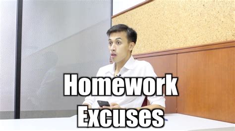 Homework Excuses - YouTube