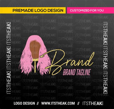 Premade Wig Logo Design Wig Head Hair Bundles Wig Stylist | Etsy