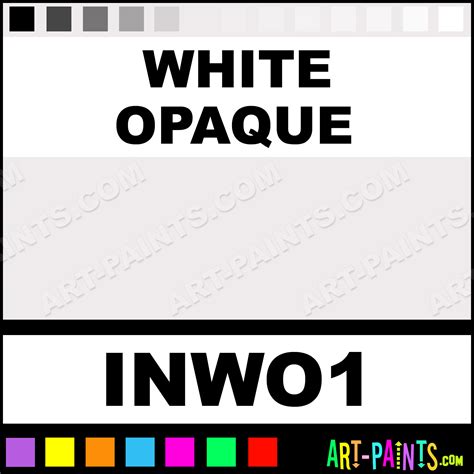 White Opaque Colors Tattoo Ink Paints - INWO1 - White Opaque Paint ...