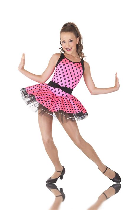 Classic Hot Pink & Black Polka Dot Jazz Tap Dance Costume. Lots available | Dance costumes ...