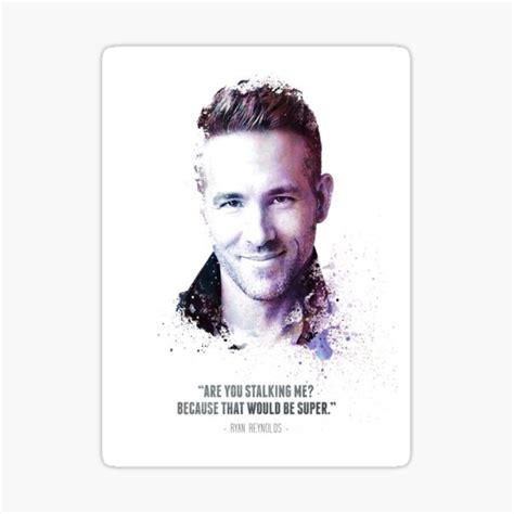 "ryan reynolds" Sticker for Sale by gyoro | Redbubble