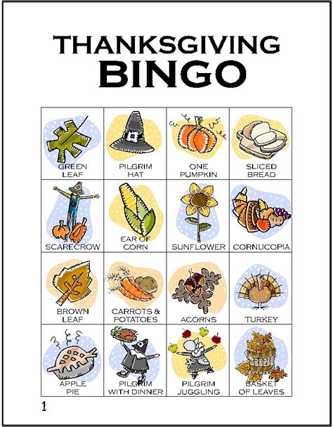 Turkey Bingo Free Printable Kids Will Love Playing This Bingo Game!