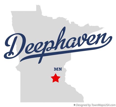 Map of Deephaven, MN, Minnesota