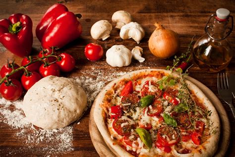 Delicious Homemade Pizza - A 4K Ultra HD Wallpaper Delight