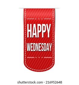 Happy Wednesday Banner Design Over White Stock Vector (Royalty Free ...