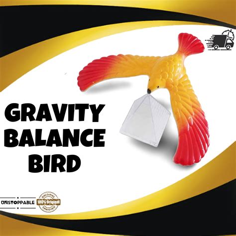 Balance Bird Gravity Bird with Pyramid Combination Set Balancing Bird Center of Gravity Physics ...