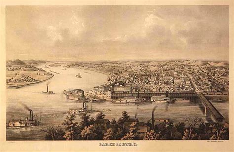 PARKERSBURG, WEST VIRGINIA: Parkersburg Panorama 1861 (large view)