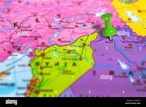 Mosul Iraq map Stock Photo - Alamy