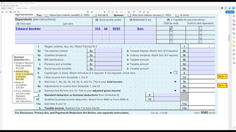 irs 1040 form 2019 pdf