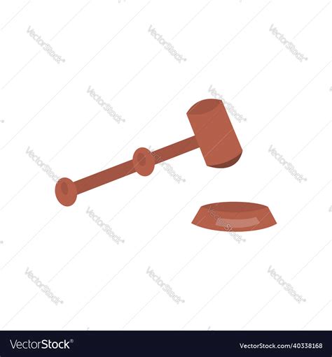 Judge hammer symbol of lawyer judiciary and state Vector Image