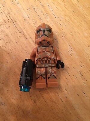 Star Wars Lego Mini Figure Stormtrooper In Orange Camo Outfit With Blaster | eBay