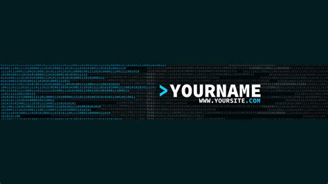 Free Coding YouTube Banner Template | 5ergiveaways