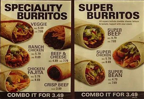 Taco Menu Samples