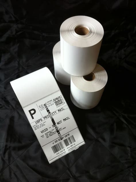 4"x6" Direct Thermal labels Rolls, Perforated, Self Adhesive