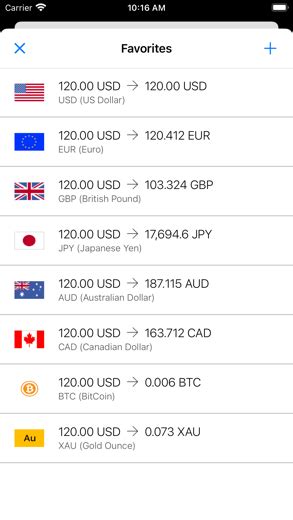 My Currency Converter & Rates for iPhone - APP DOWNLOAD